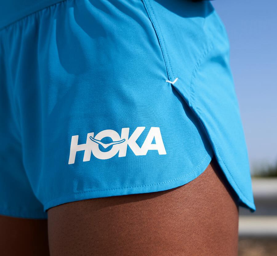 Hoka Australia One One Performance - Womens Shorts Blue - SKLYU-5913